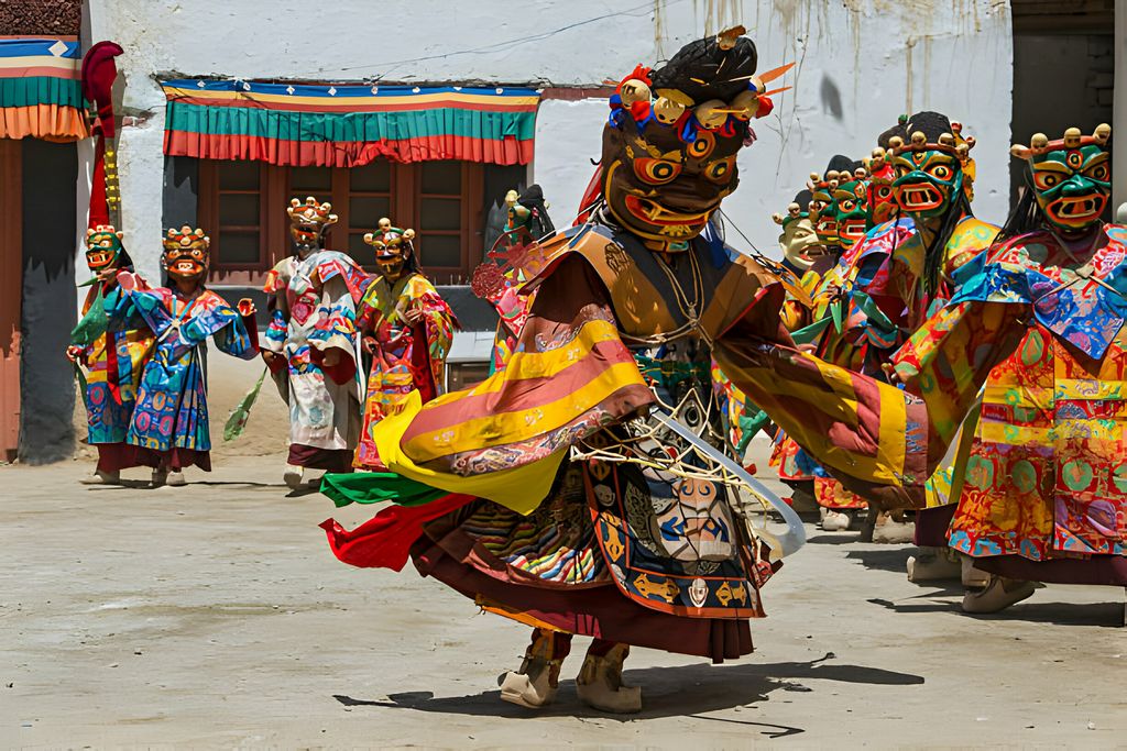 mask dance leh